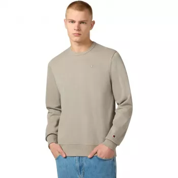 Męski sweter Champion z kołnierzem typu kółko Beżowy 220785 ES035 XL
