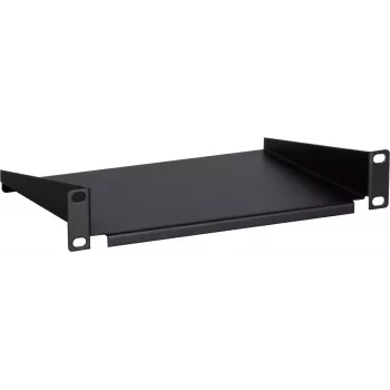 DSIT DS-FH10 10 inch 1U Stała Półka Rack do Szaf Serwerowych, Czarna, 250 x 136 x 44 mm