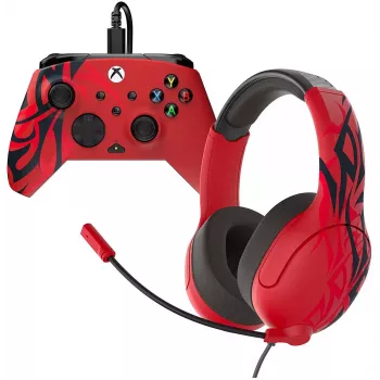 Zestaw kontrolera i słuchawek Turtle Beach Airlite & Rematch do konsoli Xbox, Spirit Red (TBC-2201-65)