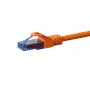 DSIT CAT6a U/UTP 100% miedź Kabel krosowy Ethernet 0,15m pomarańczowy