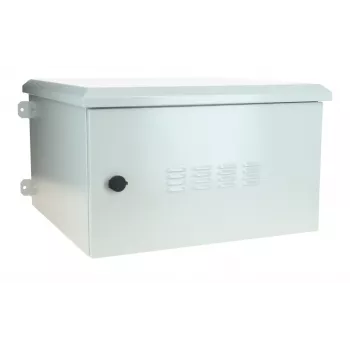 DSIT DS6606-OUT 19 inch zewnętrzna szafa serwerowa do montażu na ścianie IP55 9U 600x450x500mm jasnoszara