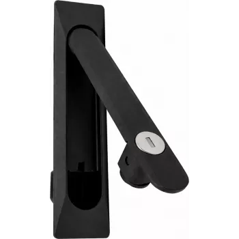DSIT DS-LOCK-02 Zamek do drzwi szafy serwerowej, na klucz, czarny, 2 klucze