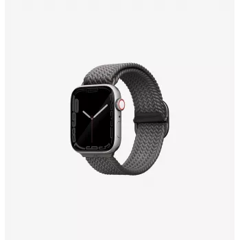 UNIQ Aspen Pleciona Pętla do Apple Watch 42/41/40mm Seria 1-11/SE/SE2/SE3 - Grafitowy