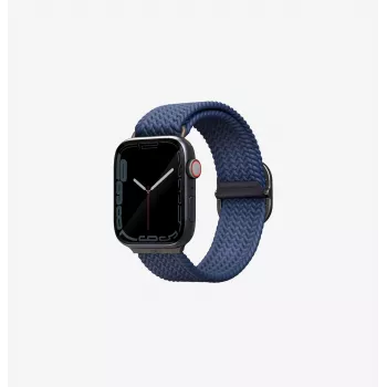 UNIQ Aspen Pleciona Pętla do Apple Watch 42/41/40mm Seria 1-11/SE/SE2/SE3 - Grafitowy