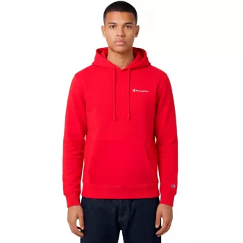 Champion Męska bluza z kapturem Czerwona 221791 RS067 M