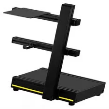 Sabelt PC-Halterung - uchwyt pod biurko na wieżę PC, stal, czarny, regulacja szerokości 150-250 mm, obciążenie 25 kg
