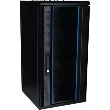 DSIT DS10-3415 15U 10-calowy ścienny serwerowy cabinet z drzwiami szklanymi, 370x450x752 mm, czarny