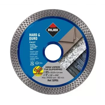 RUBI TVA 85 SUPERPRO MINI VIPER Tarcza diamentowa o ciągłej krawędzi 85 mm x 15 mm