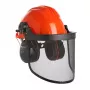 Kask ochronny CLICS z wizjerem siatkowym i nausznikami Climax 43
