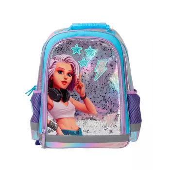Plecak szkolny KIDS Wow Holo Holograficzny 14L A4 dla dziewczynek, Iridescent