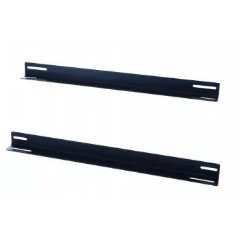 DSIT 19-calowe szyny rack do szaf ściennych o głębokości 450 mm (zestaw 2 szt., czarny, stal)