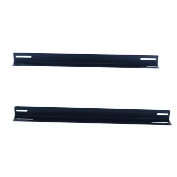 DSIT 19-calowe szyny rack do szaf ściennych o głębokości 450 mm (zestaw 2 szt., czarny, stal)