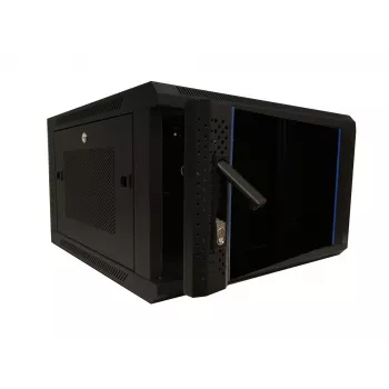 DSIT 6U 19 inch Szafa serwerowa ścienna z drzwiami szklanymi i perforowanymi panelami bocznymi, 600x600x368 mm (DS6606ZP)