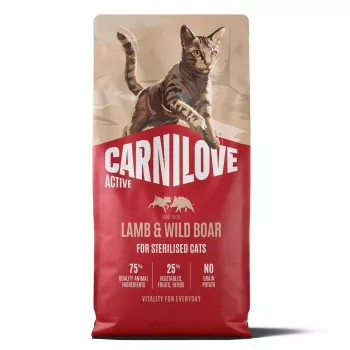 Carnilove Active Cat Lamb & Wild Boar Sterilised 6kg