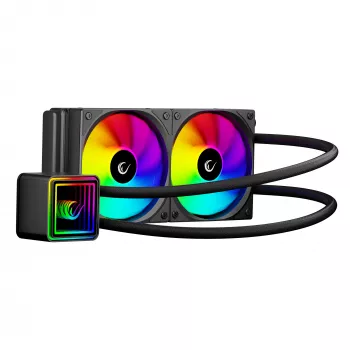 Rampage INFINITE V240 ARGB 240mm chłodzenie cieczą CPU z wyświetlaczem temperatury, czarny
