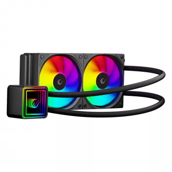 Rampage INFINITE V240 ARGB 240mm chłodzenie cieczą CPU z wyświetlaczem temperatury, czarny
