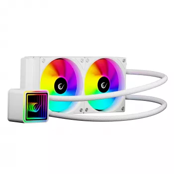 Rampage INFINITE V240 Biały 240mm ARGB AIO Chłodzenie cieczą CPU z wyświetlaczem temperatury