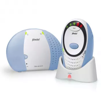 Alecto DECT elektroniczna niania z trybem Full ECO, bez kamery, niebieska