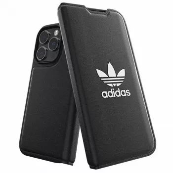 Adidas Originals Basic Booklet Case do iPhone 14 Pro, czarno-biały