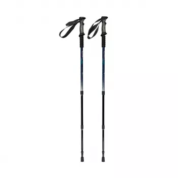 CMP Bern Kije trekkingowe 3-segmentowe, aluminium 7075, czarno-niebieskie, 65-135 cm