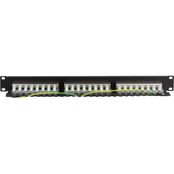 Panel krosowy DSIT DS-IT CAT 5e FTP 24-portowy, 19-calowy, do montażu w szafie Rack