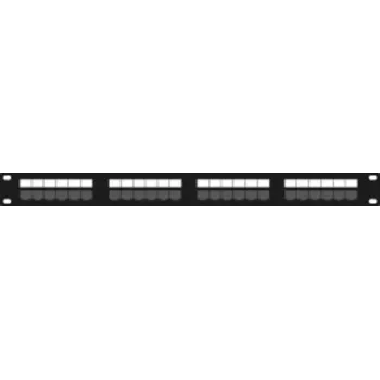 DSIT DS-Patch6a-24UTP 24-portowa panel krosowa CAT6a UTP, 19 inch 1U, 10GbE, PoE+