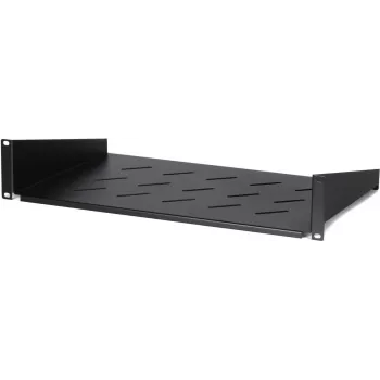 DSIT DS-FH2U300 2U Stała Półka Rackowa do Szaf Ściennych o Głębokości 450mm, Głębokość 300mm, Czarna