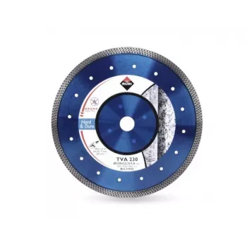 RUBI DIAMOND BLADE TVA 115 SUPERPRO - 115 mm tarcza diamentowa z ciągłą krawędzią do porcelany, ceramiki, granitu, marmuru, cięcie na mokro/sucho