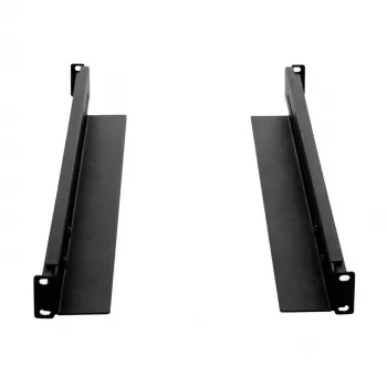 DSIT Regulowane szyny rack do szaf o głębokości 800-1000 mm, nośność 80 kg, 1U, czarne, EIA-310-D, 1 para