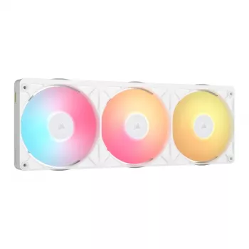 CORSAIR iCUE LINK RX360 II Unified Frame RGB Biały 120mm PWM Zestaw 3 wentylatorów