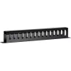 DSIT DS-1902 19 inch Ukryta listwa zarządzająca kablami z przesuwaną osłoną, 1U, czarna