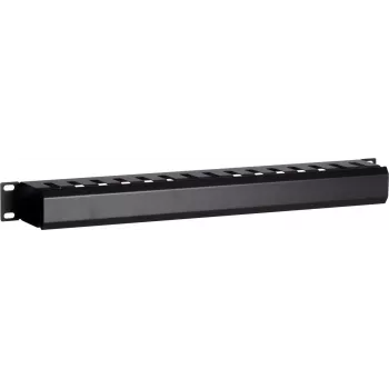 DSIT DS-1902 19 inch Ukryta listwa zarządzająca kablami z przesuwaną osłoną, 1U, czarna