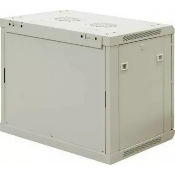 DSIT 9U ścienny serwerowy cabinet z drzwiami szklanymi, biały, 600x450x500 mm