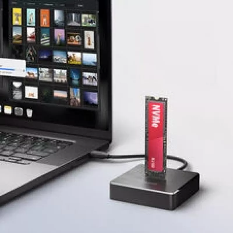 AXAGON ADSA-M2C11 stacja USB-C 10Gbps do jednego dysku M.2 NVMe lub SATA SSD