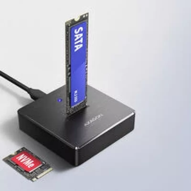 AXAGON ADSA-M2C11 stacja USB-C 10Gbps do jednego dysku M.2 NVMe lub SATA SSD
