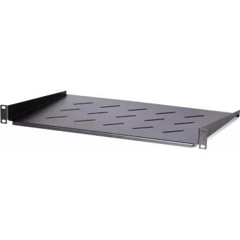 DSIT DS-FH1U250 1U Stała Półka do Szaf Wiszących o Głębokości 450mm, Głębokość 250mm, Obciążenie 25kg, Czarna