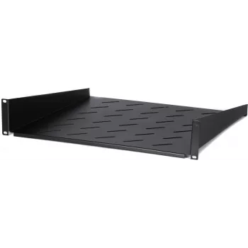 DSIT DS-FH2U450 2U Stała Półka do Szaf Wiszących o Głębokości 600mm, Głębokość 450mm, Czarna