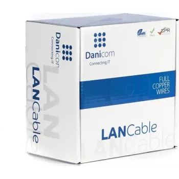 DSIT DANICOM CAT6A S/FTP 100m LSZH Fca Przewód instalacyjny sieciowy, wiązka