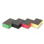RUBI Polishing Block Grit 60 Coarse Silicon Carbide Hand Sanding Block for Tile, Stone, and Glass, 90 x 55 x 25 mm, Czarny
