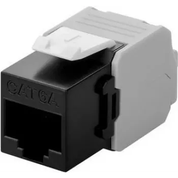 DS-IT CAT6a UTP Keystone Złącze sieciowe - Toolless - Czarny (DS-KC-UTP6A-TL-1)