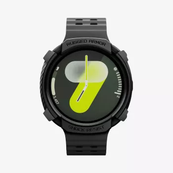 Spigen Rugged Armor Pro Etui z paskiem do Samsung Galaxy Watch 8 / 9 (44 mm) Matowa czerń