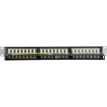 DS-IT CAT6 FTP 48-Port 19 inch 2U Ekranowany panel krosowy, czarny