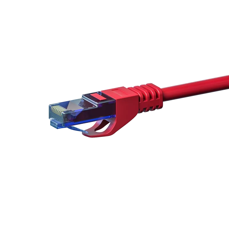 DSIT DC-U6A5-500 CAT6A kabel sieciowy RJ45, 50 m, czerwony