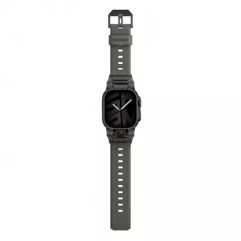 SKINARMA Talon Wytrzymały Silikonowy Pasek do zegarka Apple Watch Ultra 49mm / 45mm / 44mm, Zielony