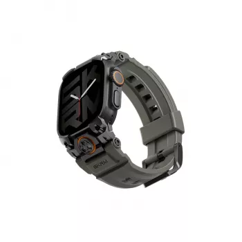 SKINARMA Talon Wytrzymały Silikonowy Pasek do zegarka Apple Watch Ultra 49mm / 45mm / 44mm, Zielony