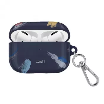UNIQ Coehl Reverie Etui AirPods Pro - Pruski Błękit, Kwiatowy Wzór, Ochronne