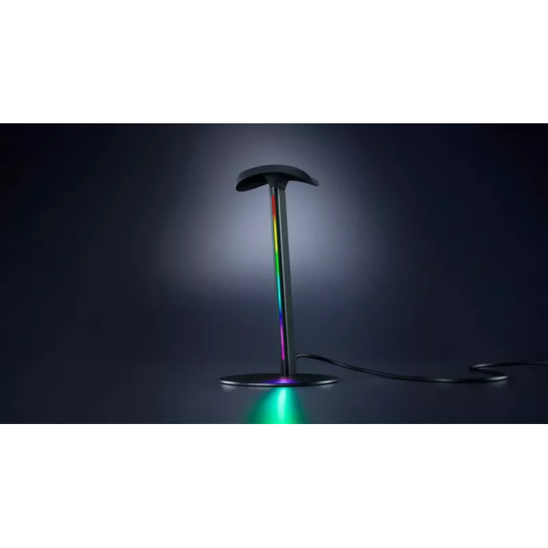 RAZER Base Station V3 Chroma RGB Podstawka pod słuchawki z hubem USB 3.1 2-portowym - Czarny