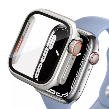TECH-PROTECT DEFENSE360 Apple Watch 4/5/6/SE (44mm) Tytan/Pomarańczowy Wytrzymały Case z Zintegrowanym Paskiem