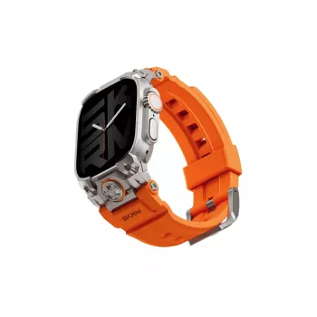 SKINARMA Talon Wytrzymały pasek sportowy do Apple Watch Ultra 49mm / 45mm / 44mm / 42mm, Pomarańczowy
