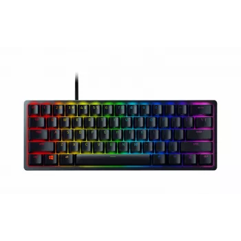 Przewodowa klawiatura optomechaniczna dla graczy Razer Huntsman Mini 60%, układ nordycki, RGB, czarna (RZ03-03391300-R3N1)